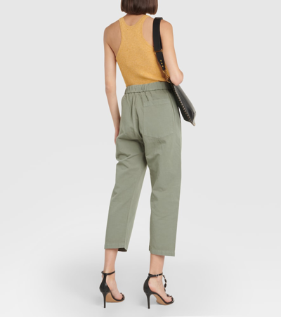 Shop Citizens Of Humanity Pony Mid-rise Straight Pants In Green