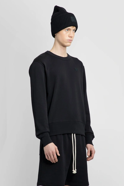 Shop Acne Studios Man Black Sweatshirts
