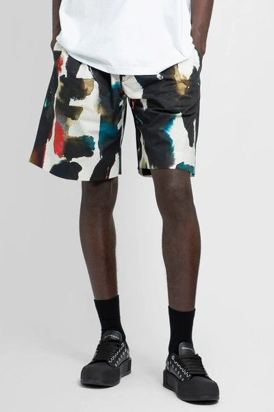 Shop Alexander Mcqueen Man Multicolor Shorts