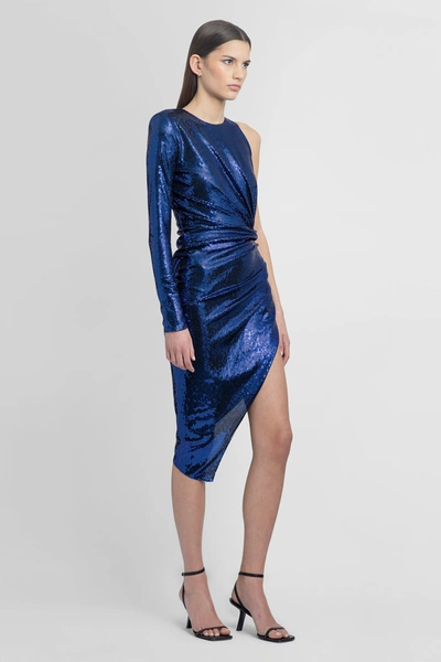 Shop Alexandre Vauthier Woman Blue Dresses