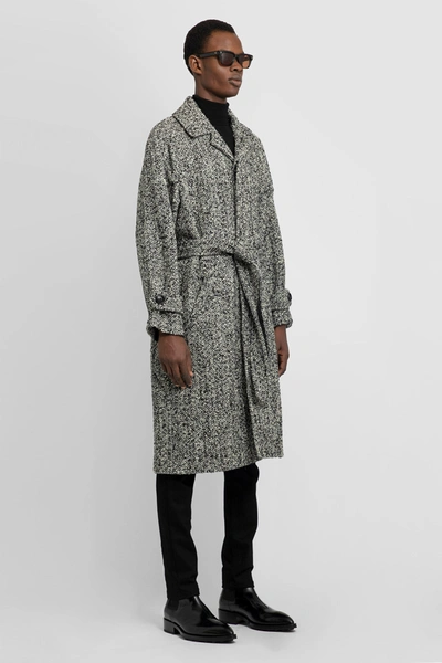 Shop Ami Alexandre Mattiussi Man Black&white Coats
