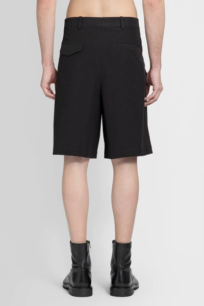 Shop Ann Demeulemeester Man Black Shorts