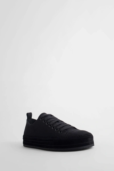 Shop Ann Demeulemeester Man Black Sneakers