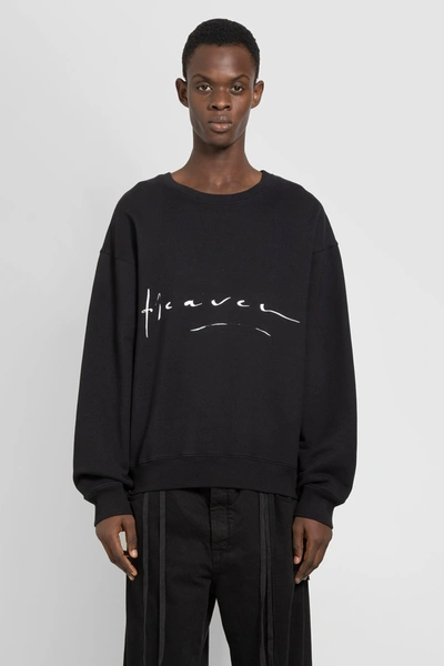 Shop Ann Demeulemeester Man Black Sweatshirts