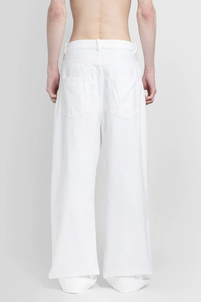 Shop Ann Demeulemeester Man White Jeans