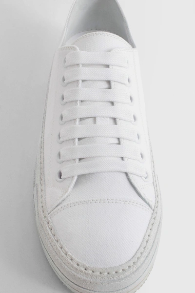 Shop Ann Demeulemeester Man White Sneakers