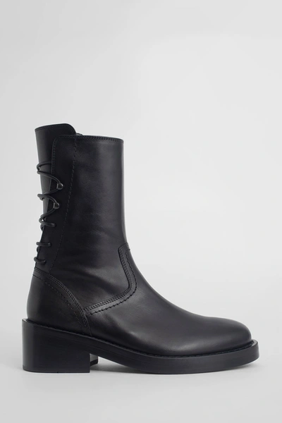 Shop Ann Demeulemeester Woman Black Boots