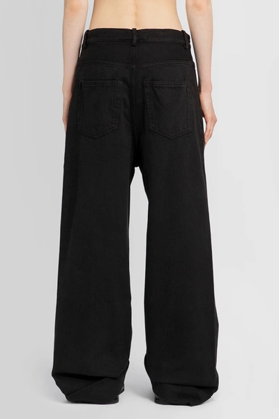 Ann Demeulemeester Woman Black Jeans In Black