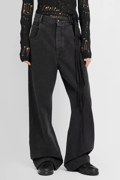 Ann Demeulemeester Claire 5-pockets Comfort Trousers Faded Denim In Grey