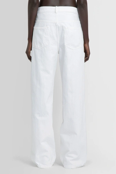 Ann Demeulemeester Kristel Mid-rise Wide-leg Jeans In White
