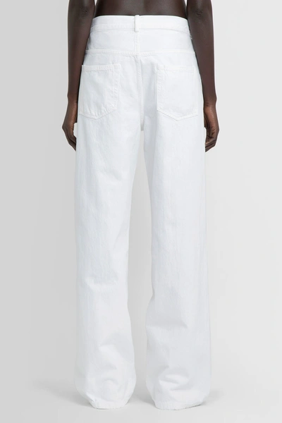 Shop Ann Demeulemeester Woman White Jeans