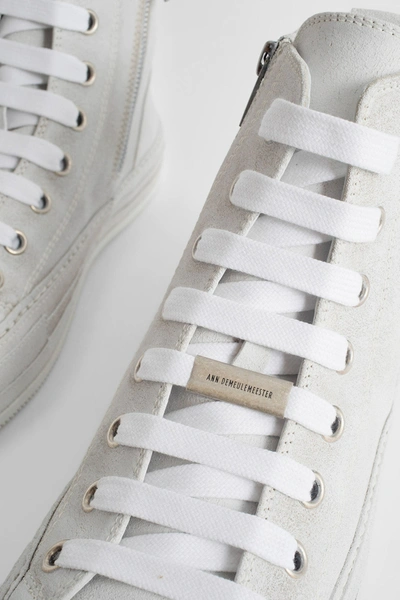 Shop Ann Demeulemeester Woman White Sneakers