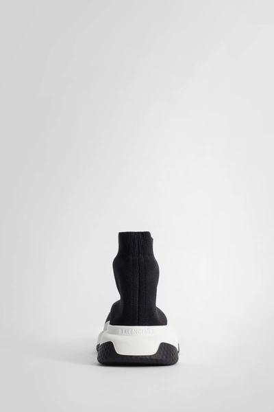 Balenciaga Speed Lt Logo-print Stretch-knit High-top Sneakers In Black