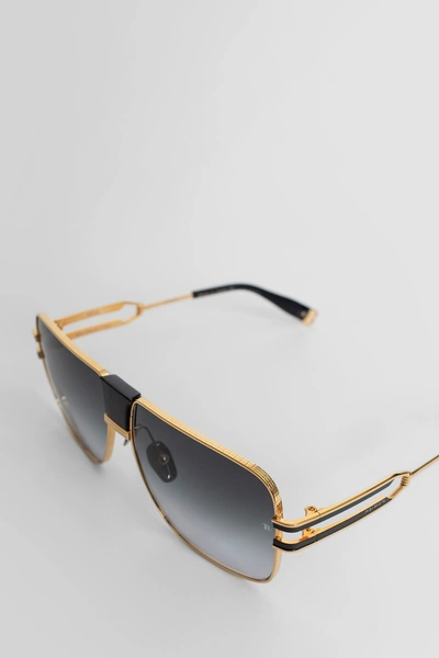 Shop Balmain Unisex Gold Eyewear