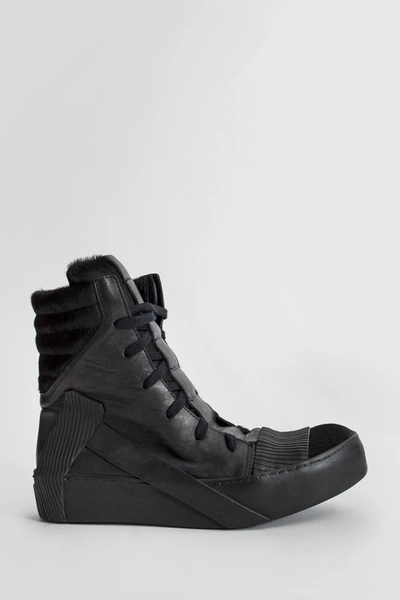 Shop Boris Bidjan Saberi Man Black Sneakers