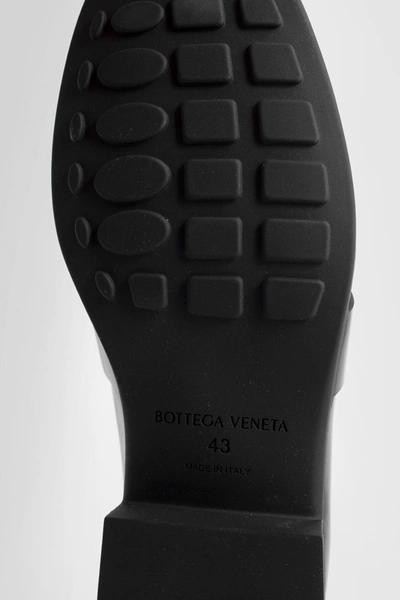 Shop Bottega Veneta Man Black Loafers