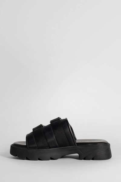 Shop Bottega Veneta Man Black Sandals