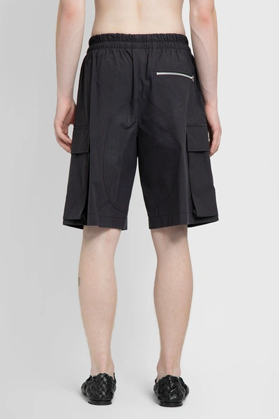 Shop Bottega Veneta Man Black Shorts