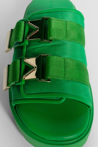 Shop Bottega Veneta Man Green Sandals