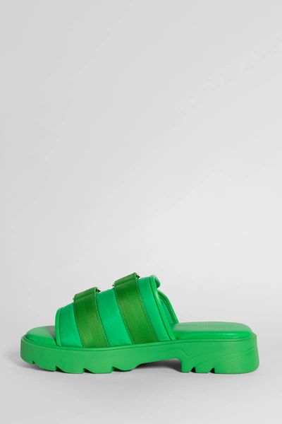 Shop Bottega Veneta Man Green Sandals