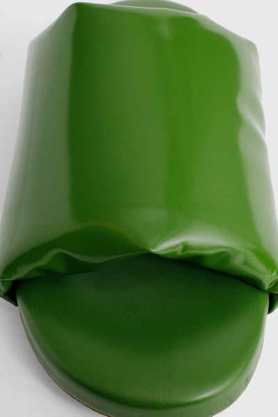 Shop Bottega Veneta Man Green Slides