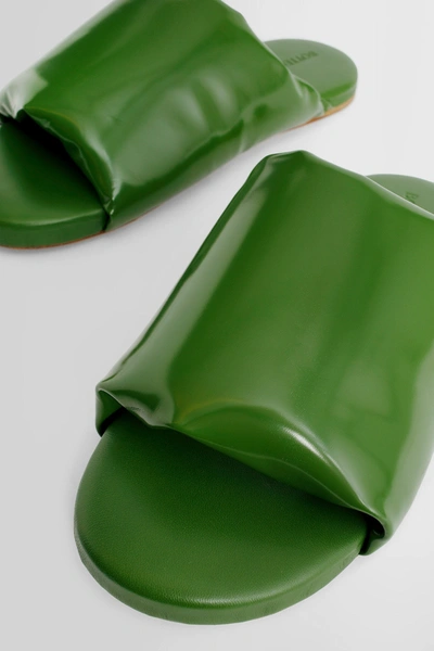 Shop Bottega Veneta Man Green Slides