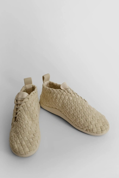 Shop Bottega Veneta Man Off-white Sneakers