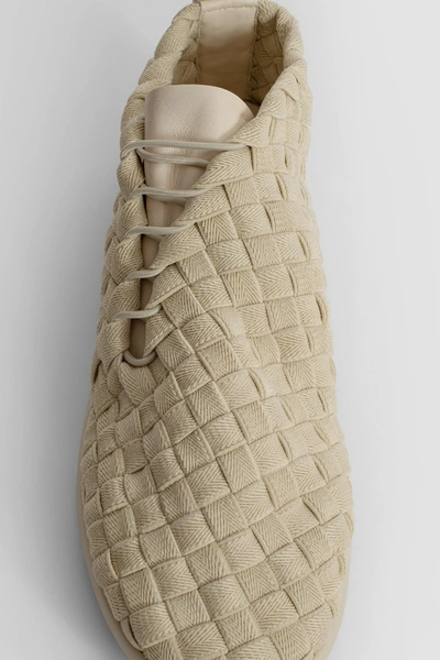 Shop Bottega Veneta Man Off-white Sneakers