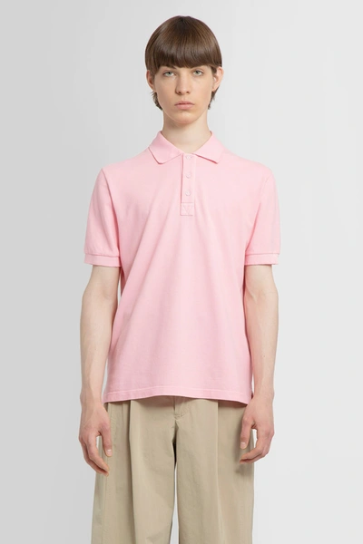 Shop Bottega Veneta Man Pink T-shirts