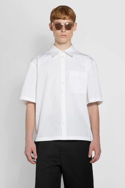 Shop Bottega Veneta Man White Shirts