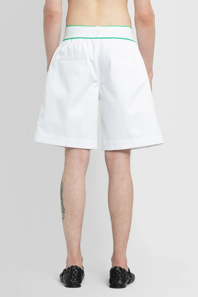 Shop Bottega Veneta Man White Shorts