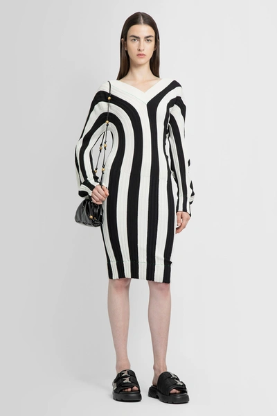 Shop Bottega Veneta Woman Black&white Dresses