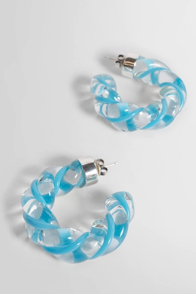 Shop Bottega Veneta Woman Blue Earrings