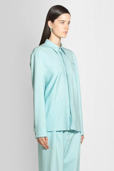 Shop Bottega Veneta Woman Blue Shirts