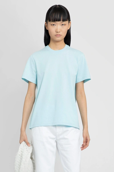 Shop Bottega Veneta Woman Blue T-shirts