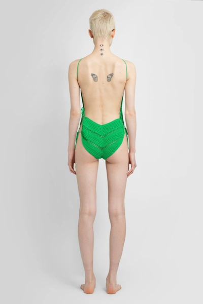 Shop Bottega Veneta Woman Green Bodysuits