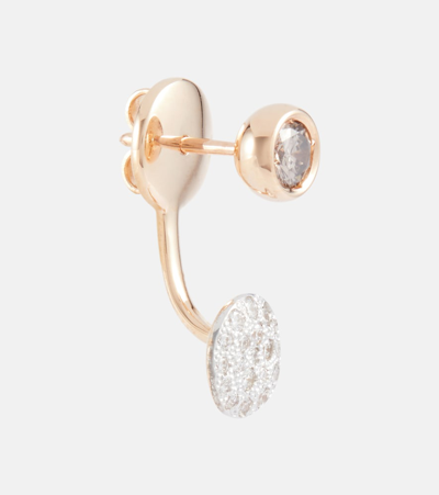 Pomellato Sabbia 18kt Rose Gold Single Earring With Diamonds In Gold