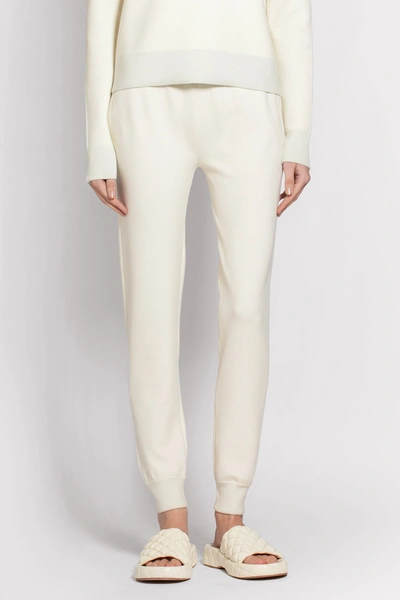 Shop Bottega Veneta Woman Off-white Trousers