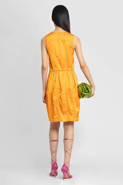 Shop Bottega Veneta Woman Orange Dresses