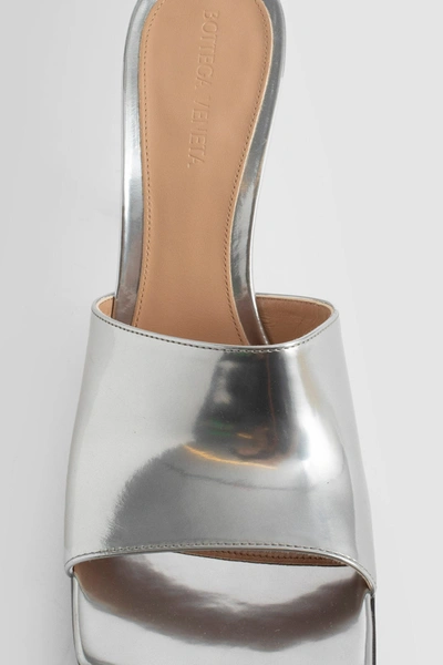Shop Bottega Veneta Woman Silver Sandals