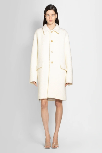 Shop Bottega Veneta Woman White Coats