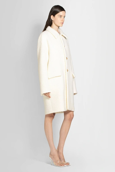 Shop Bottega Veneta Woman White Coats