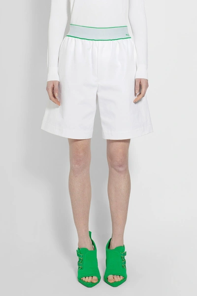 Shop Bottega Veneta Woman White Shorts