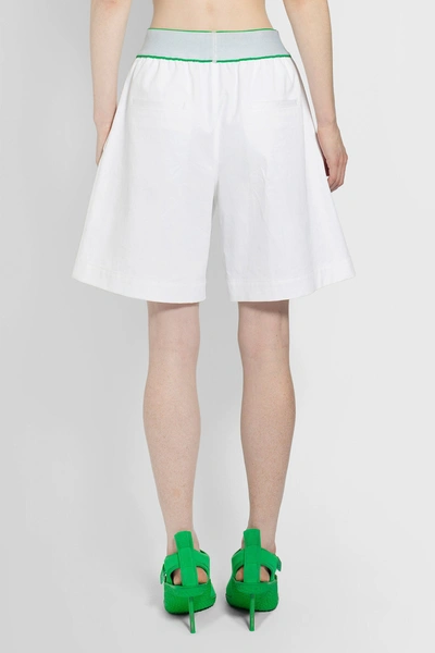 Shop Bottega Veneta Woman White Shorts