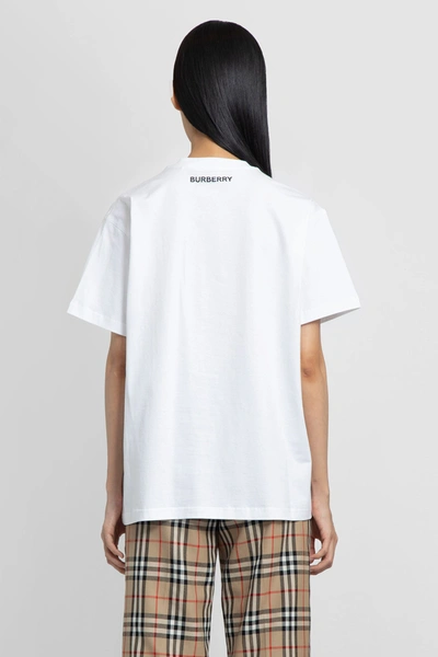 Shop Burberry Woman White T-shirts