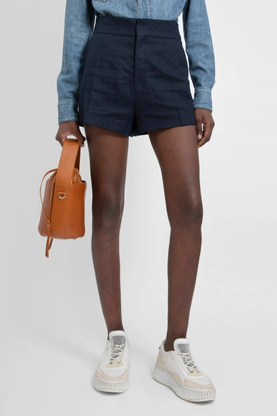 Shop Chloé Woman Blue Shorts