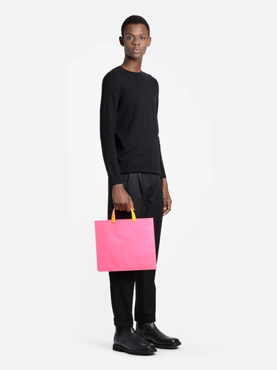 Shop Comme Des Garçons Unisex Pink Tote Bags