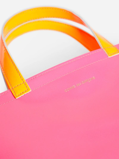 Shop Comme Des Garçons Unisex Pink Tote Bags