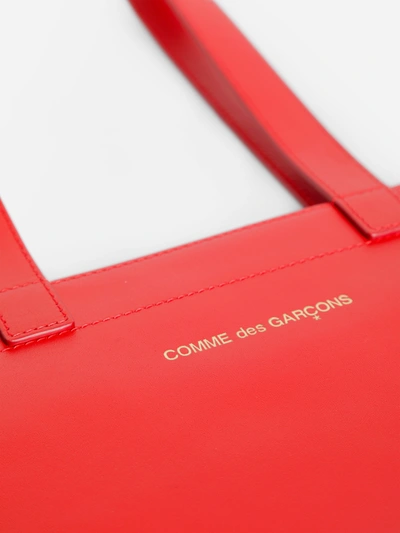 Shop Comme Des Garçons Unisex Red Tote Bags