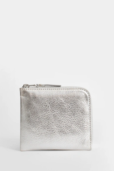 Comme Des Garçons Unisex Silver Wallets & Cardholders In Silver